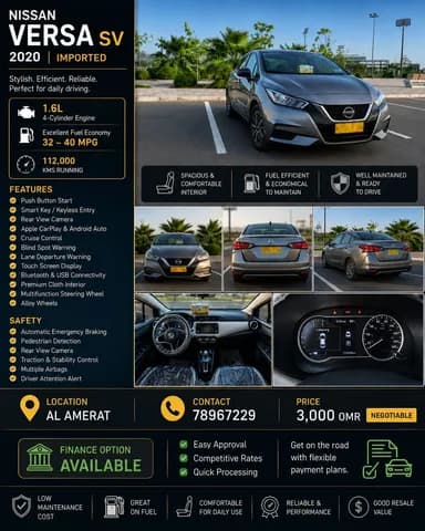 Used Nissan Versa 2020