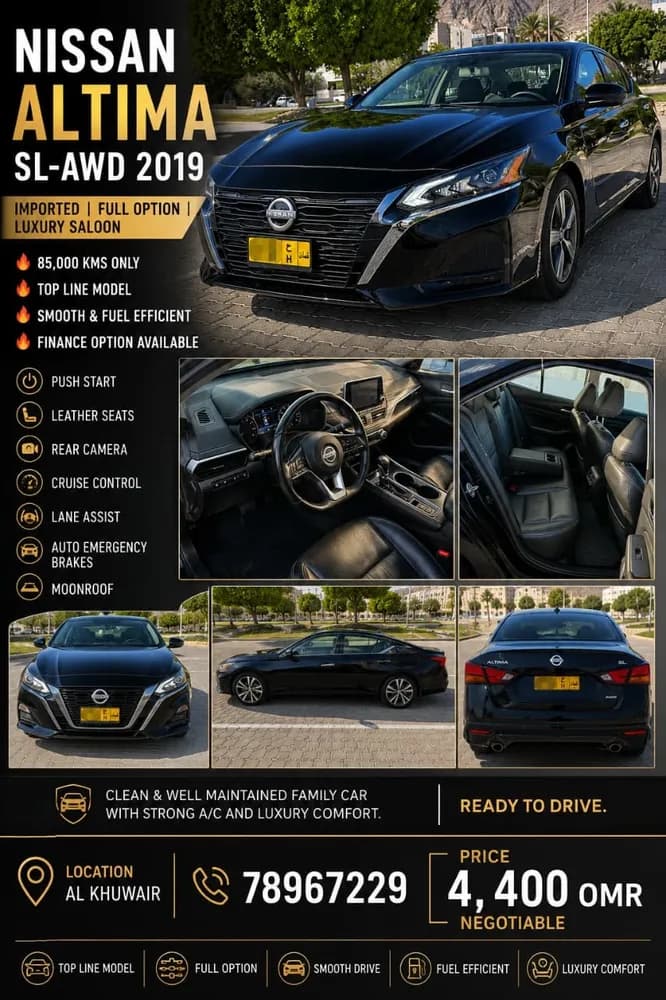 Used Nissan Altima 2.5 SL 2019 Used Nissan Altima 2.5 SL 2019 used_cars.forSale