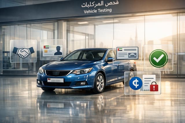 دليل تجديد ملكية السيارة المستعملة في الإمارات: الرسوم، الشروط، المستندات وخطوات التجديد دليل تجديد ملكية السيارة المستعملة في الإمارات: الرسوم، الشروط، المستندات وخطوات التجديد